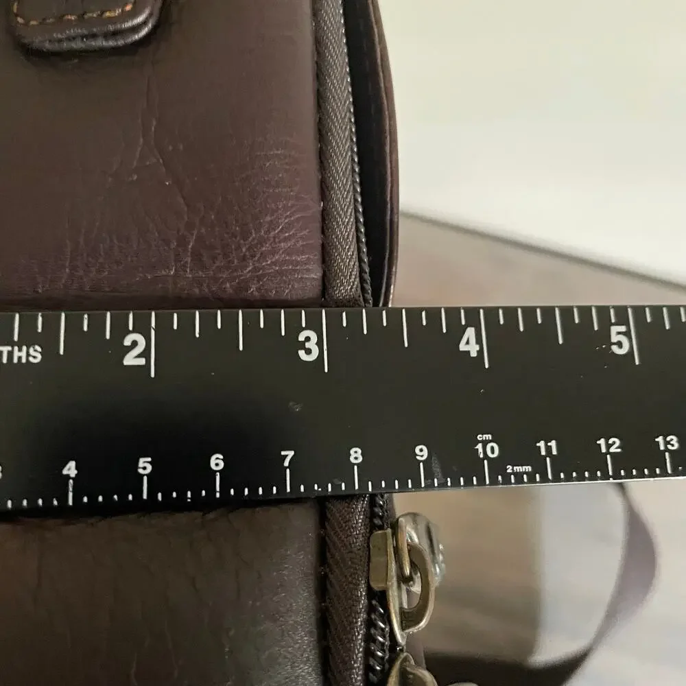 Samsonite Colombian Leather Flap Over Messenger Bag Brown Briefcase Laptop Bag